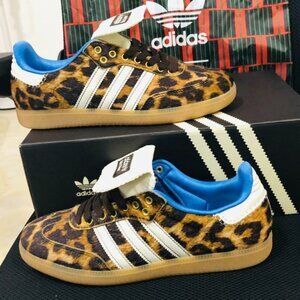 Adidas Samba Wales Bonner Pony Leopard Sneakers